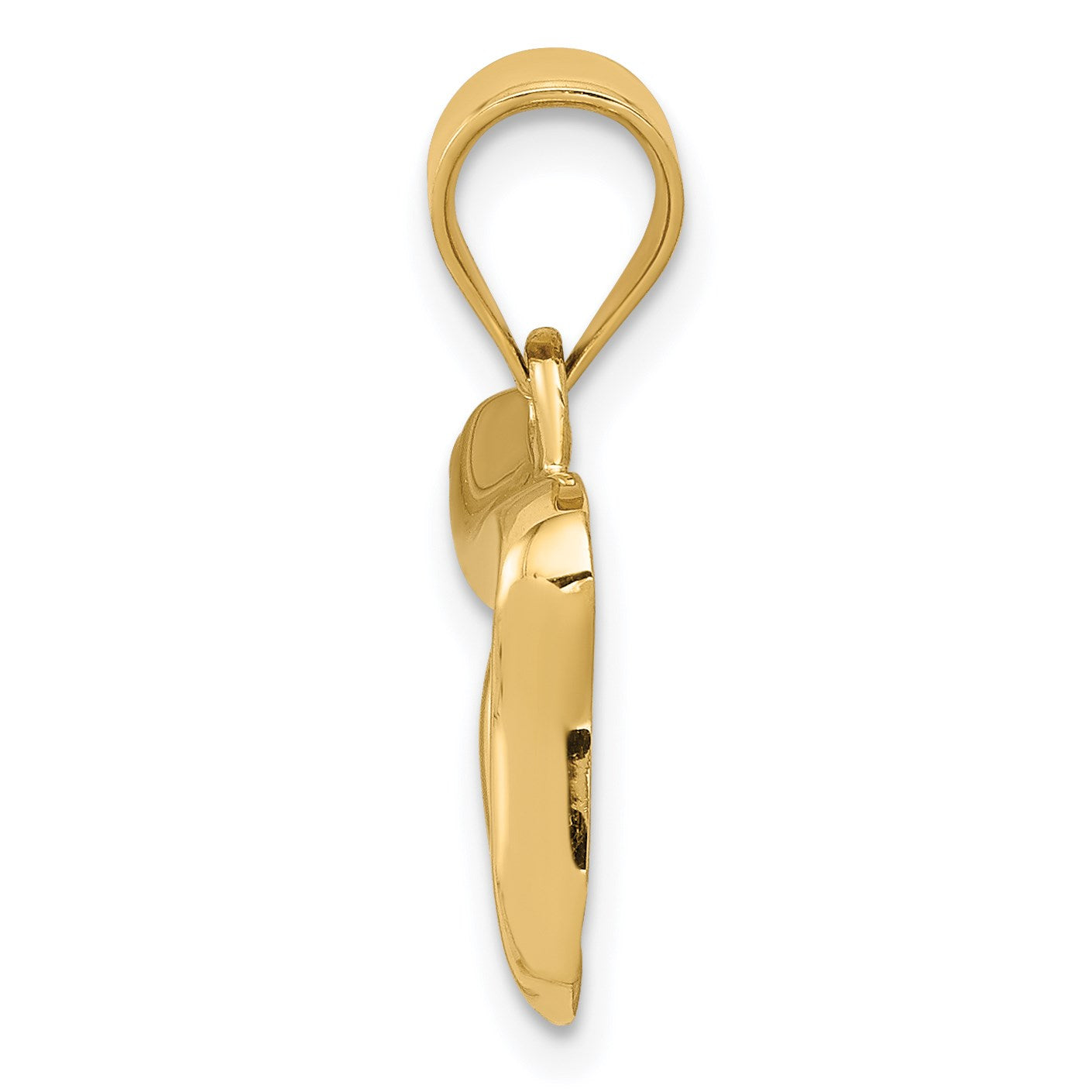 14K Polished Chai Pendant