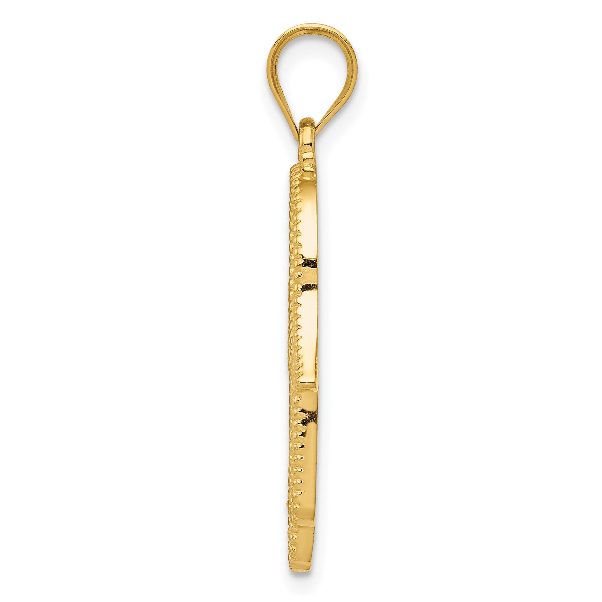 14k Hamsa with Star of David Charm