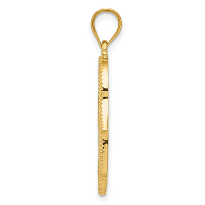 14k Hamsa with Star of David Charm