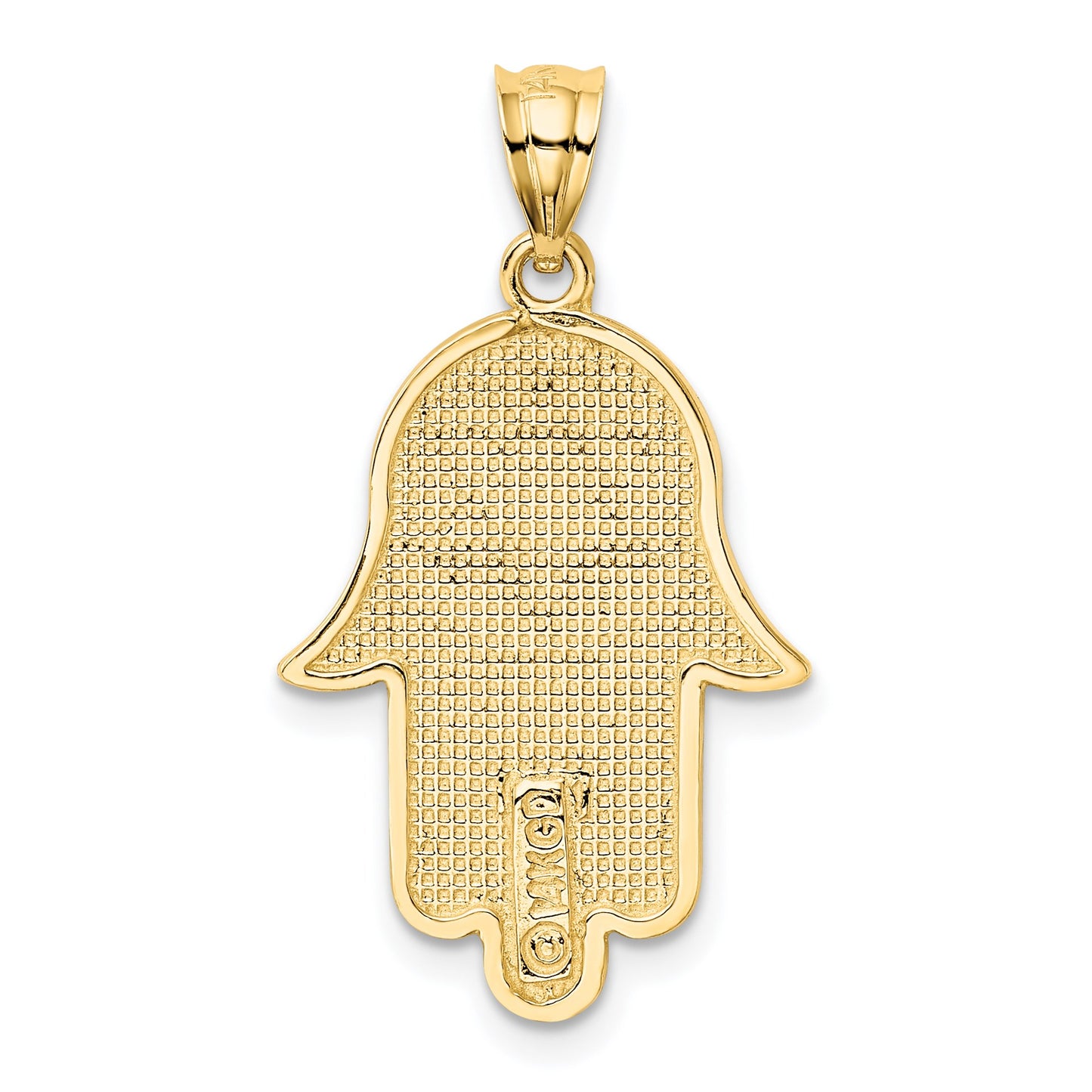 14k Hamsa with Star of David Charm