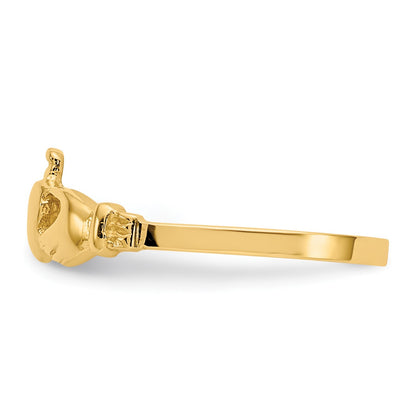 14k Baby Size 1 Claddagh Ring