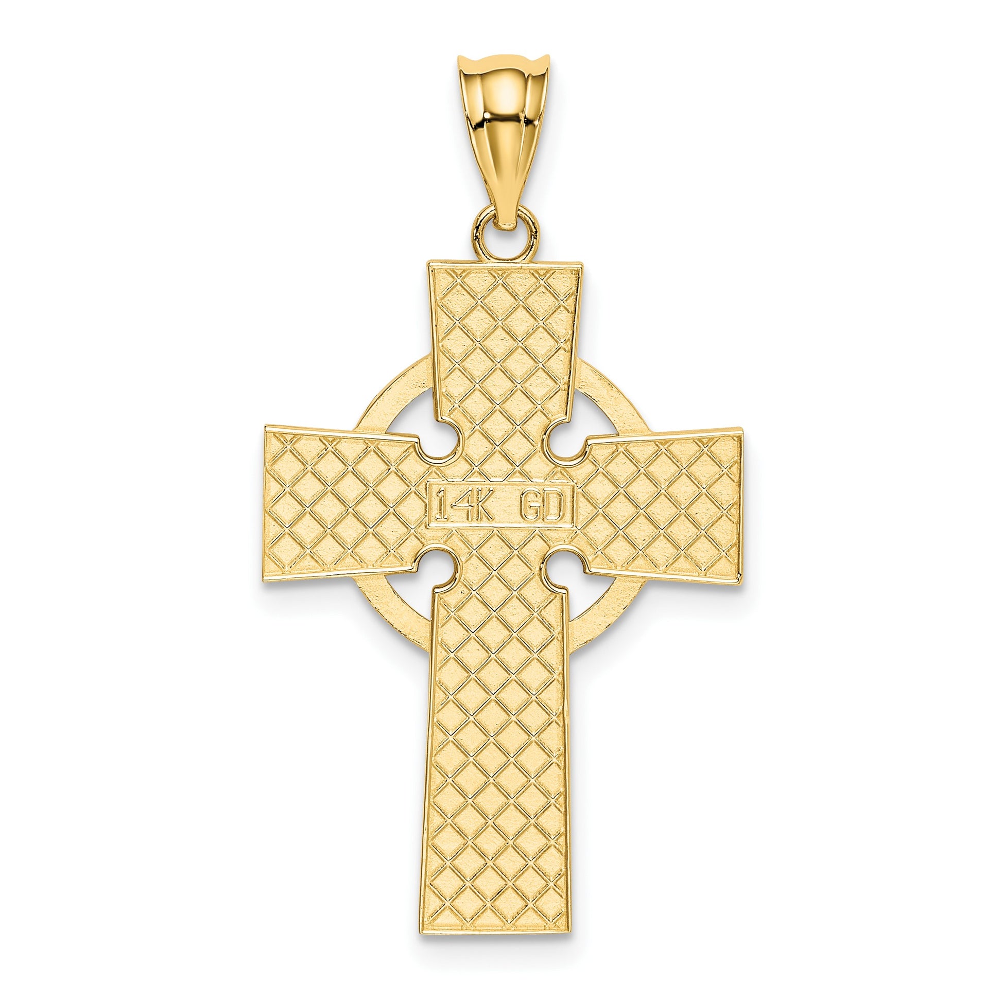 14k Celtic Cross Pendant