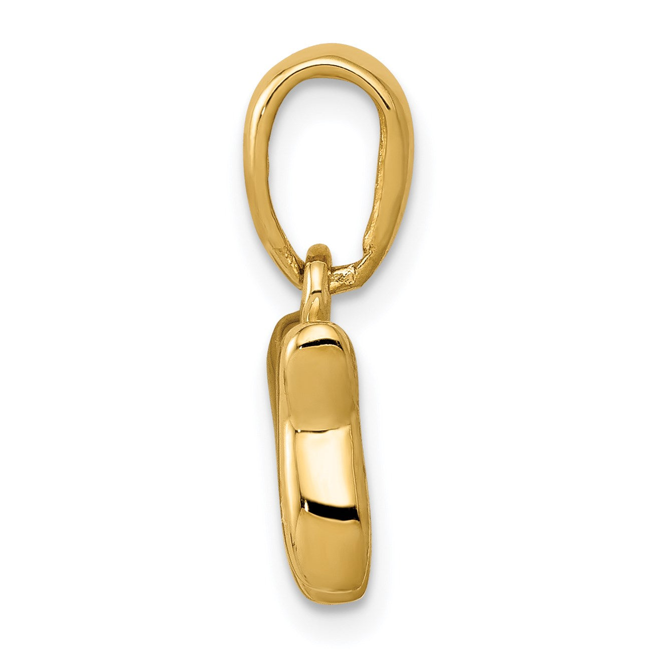 14K Polished Chai Pendant