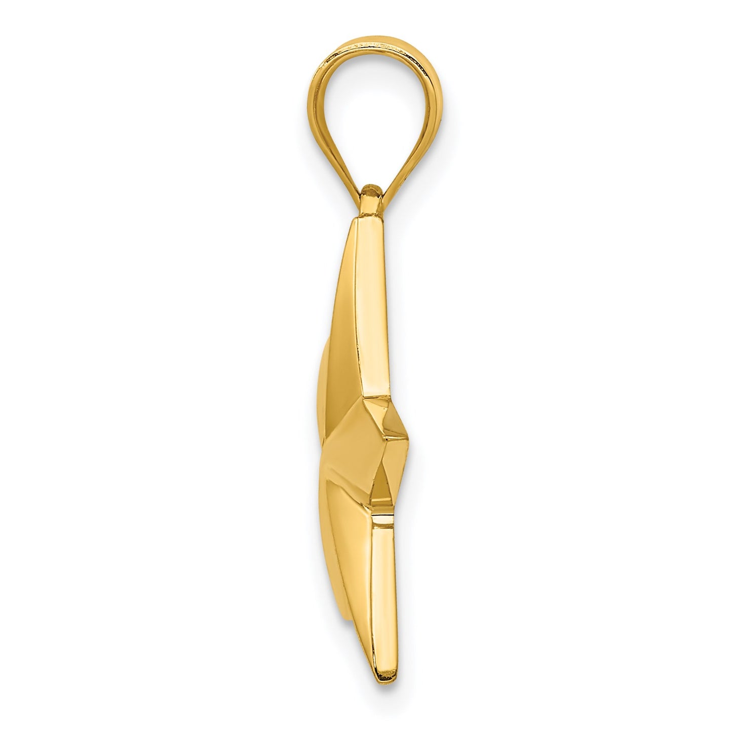 14k Polished Star Pendant