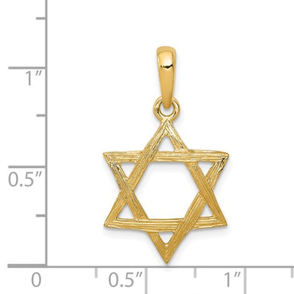 14K Star of David Pendant