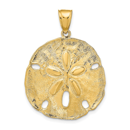 14k Large Sand Dollar Pendant
