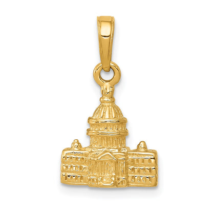 14k 3-D Washington D.C. Capital Building Pendant