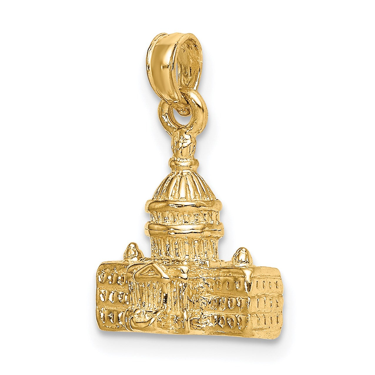 14k 3-D Washington D.C. Capital Building Pendant