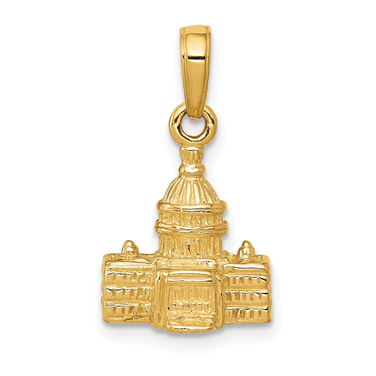 14k 3-D Washington D.C. Capital Building Pendant