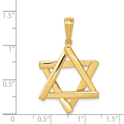 14K Star of David Pendant