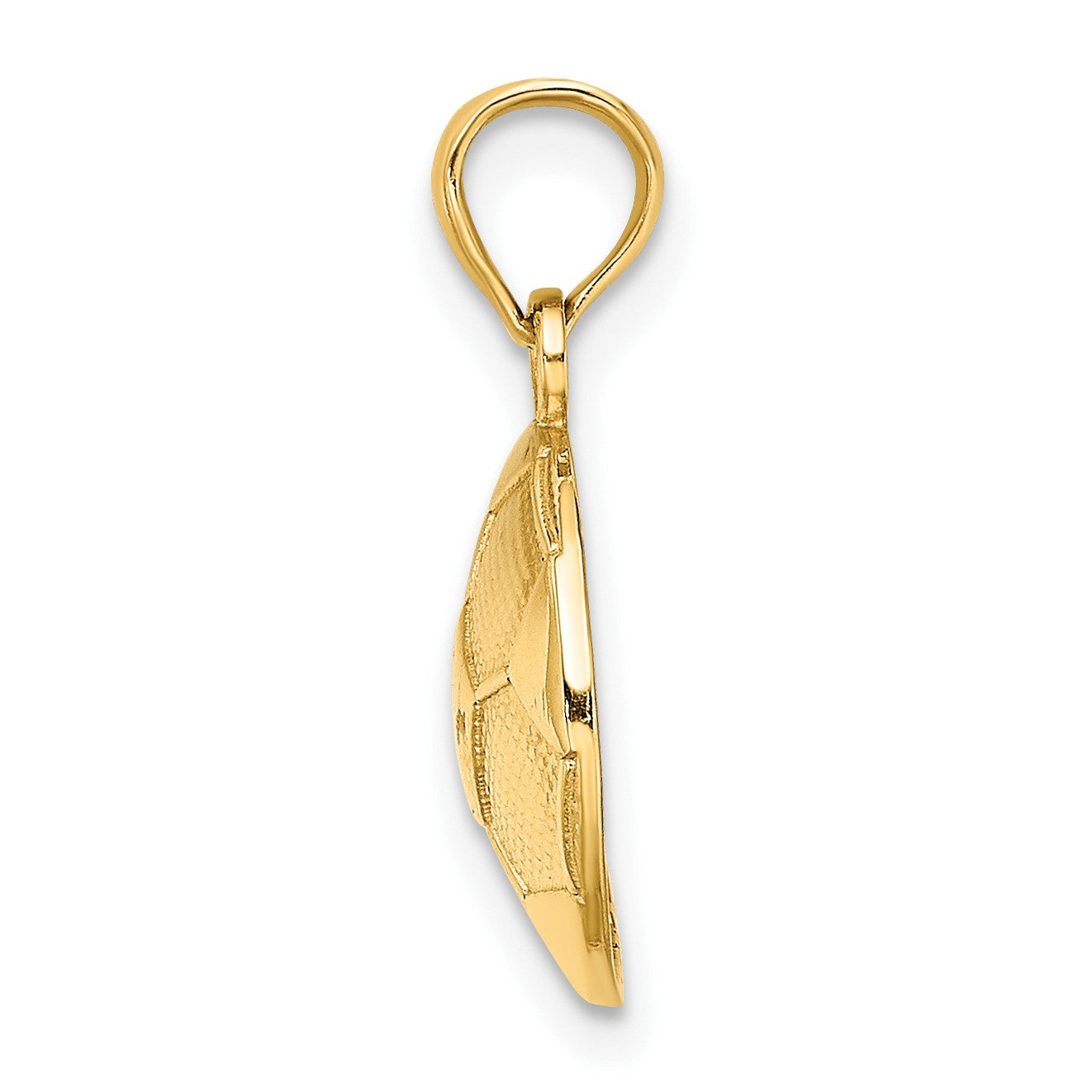 14k Domed Soccer Ball Charm