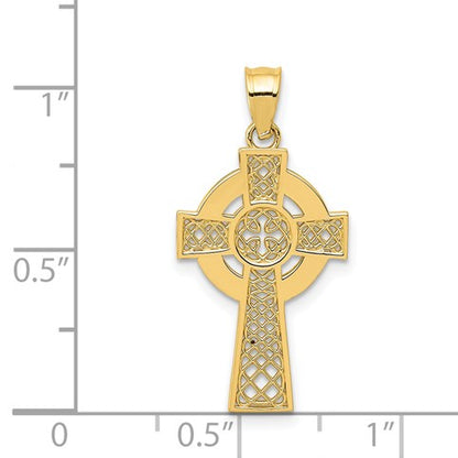 14k Celtic Cross Pendant