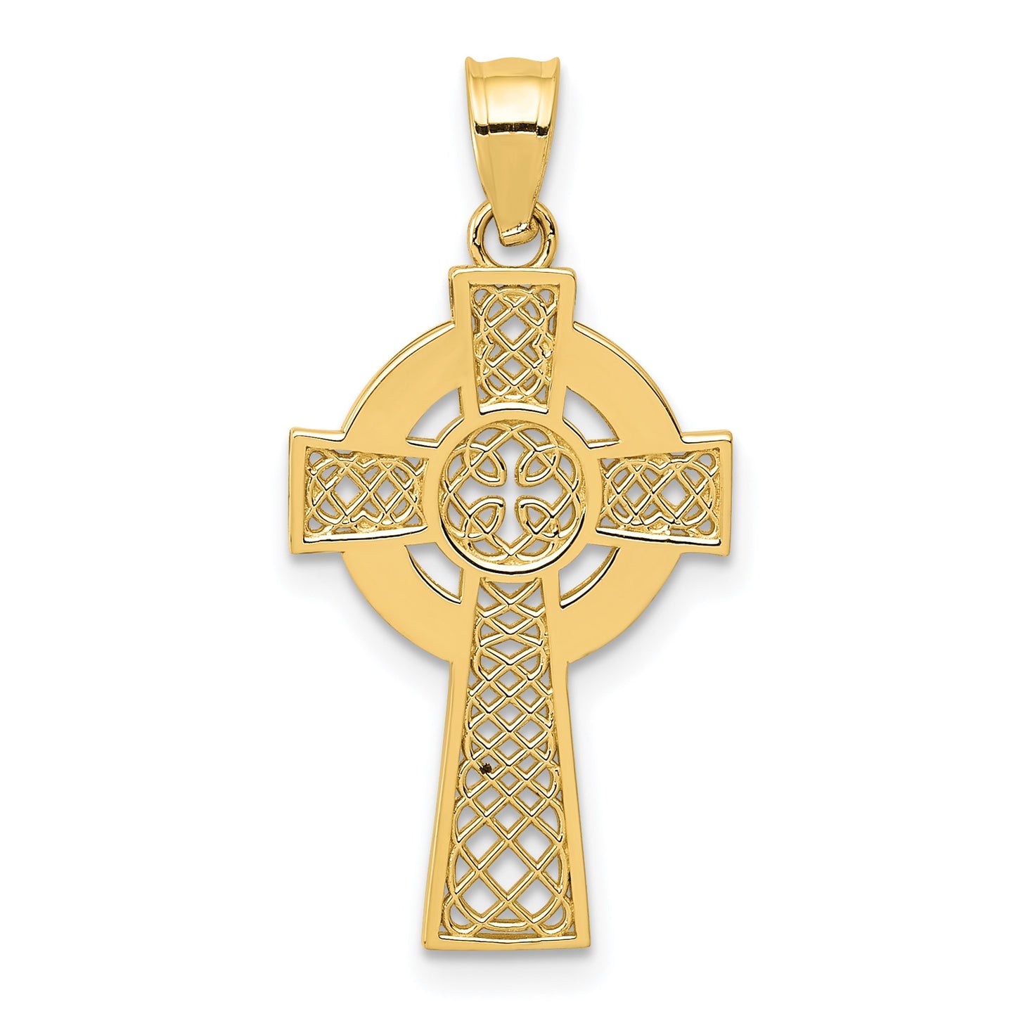 14k Celtic Cross Pendant