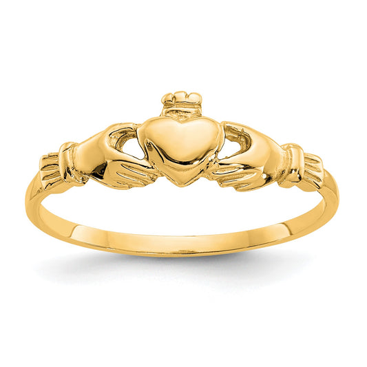 14K Baby / Childs Size 4 Claddagh Ring
