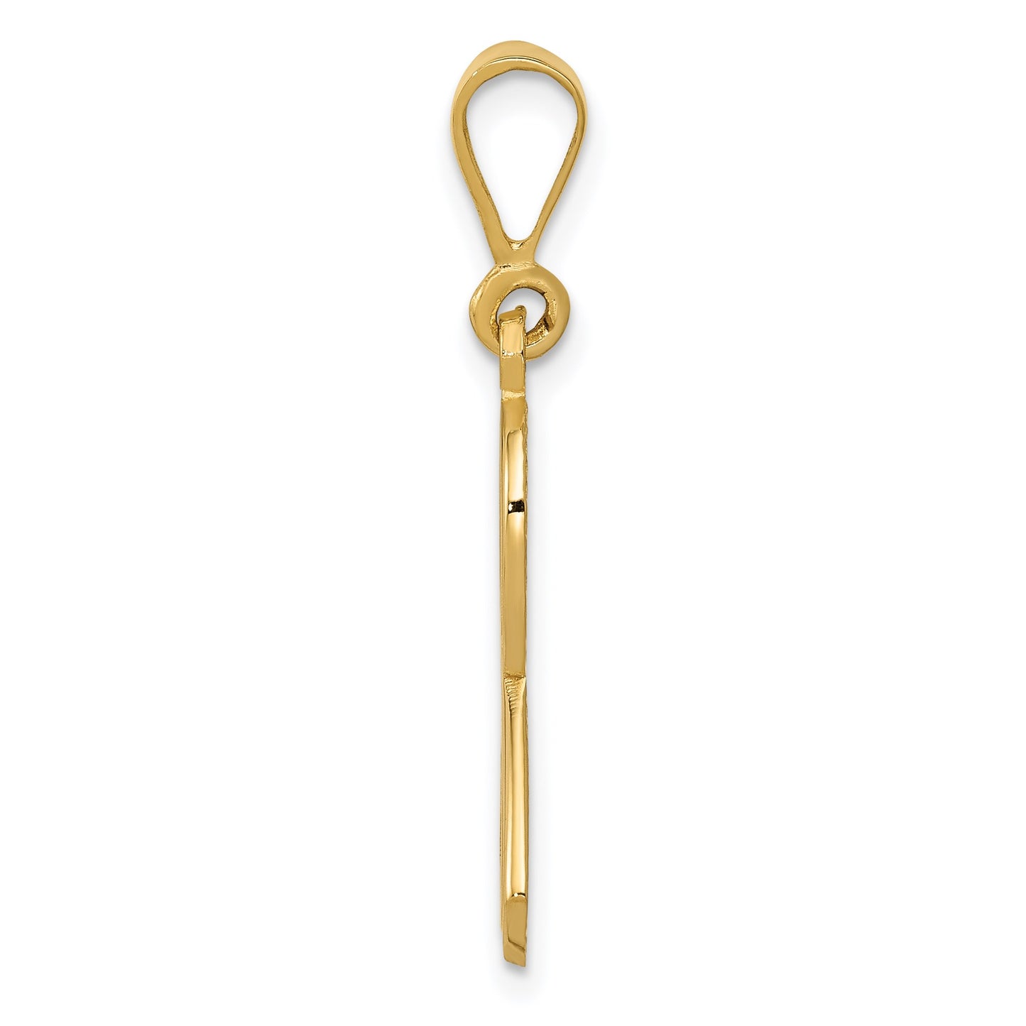 14k Awareness Ribbon Pendant