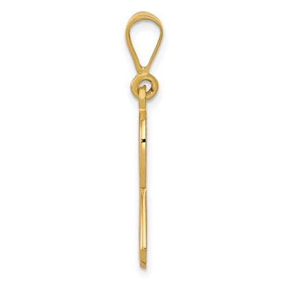 14k Awareness Ribbon Pendant