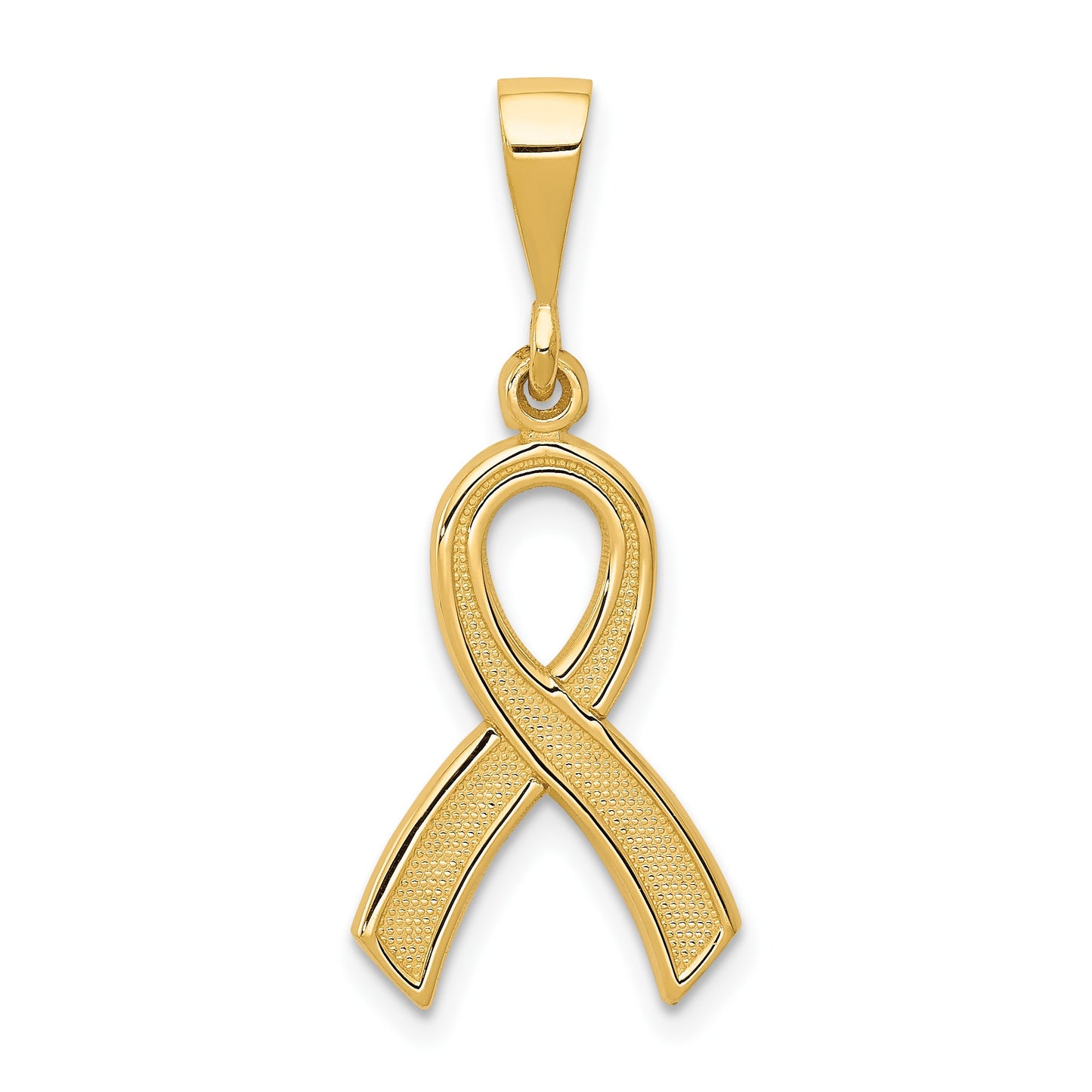 14k Awareness Ribbon Pendant