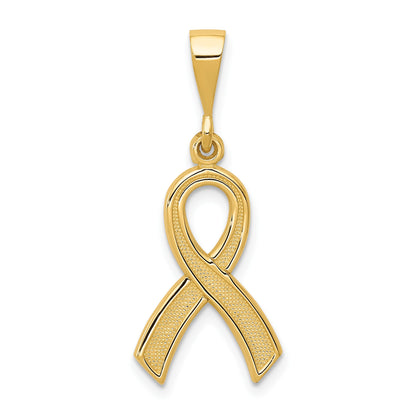 14k Awareness Ribbon Pendant
