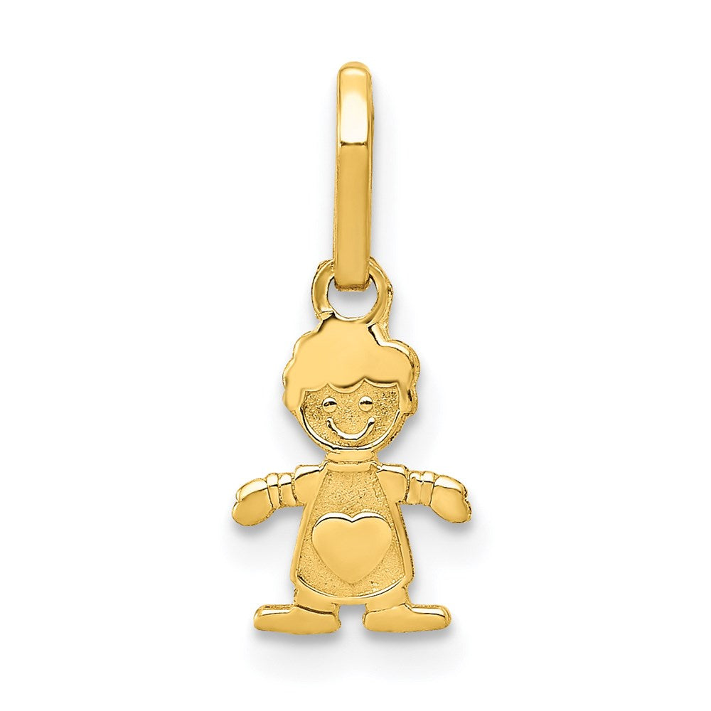 14k Polished Little Boy Pendant