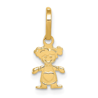 14k Polished Little Girl Pendant