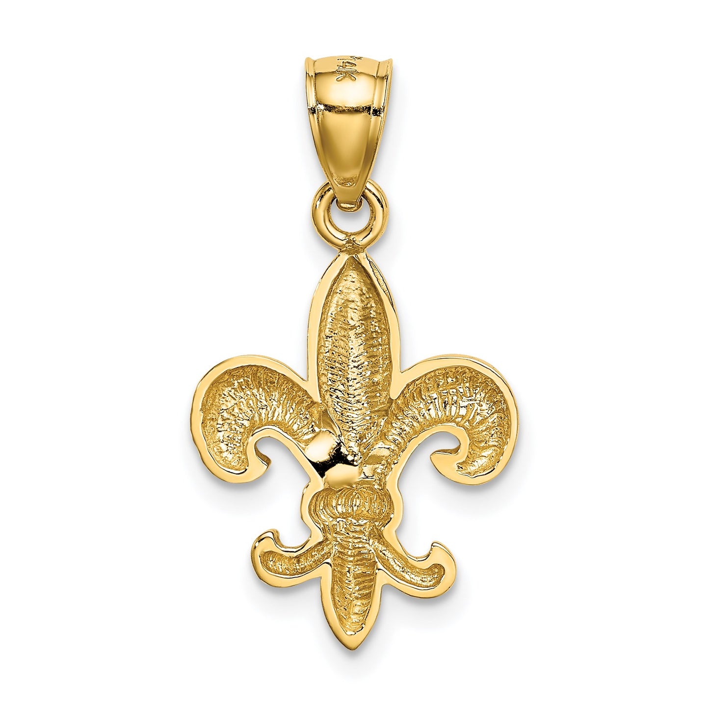 14k Polished Fleur de Lis Pendant