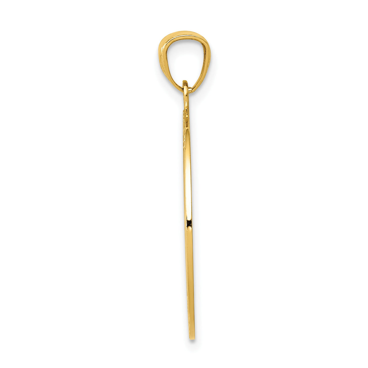 14K Satin / Polished I WOULD BE LOST WITHOUT YOU Compass Pendant