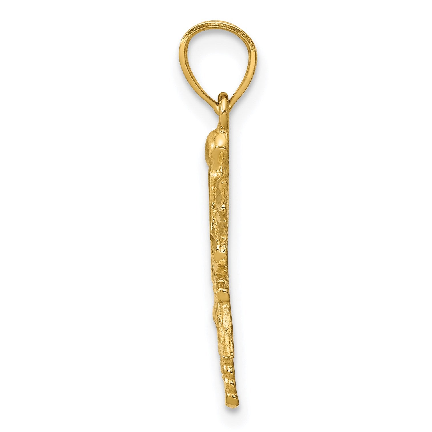 14k Diamond-cut RN Registered Nurse Pendant