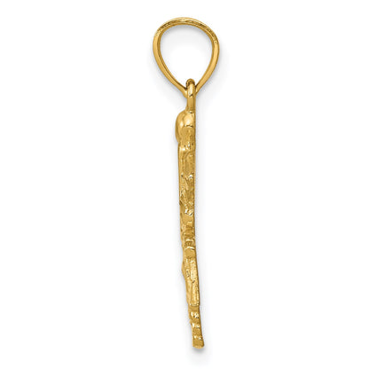14k Diamond-cut RN Registered Nurse Pendant