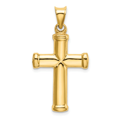 14k Polished Stamping Cross Pendant