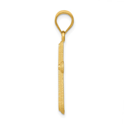 14k Polished Cross Pendant