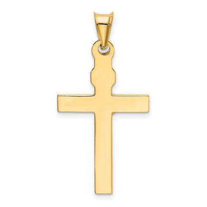 14k Two-Tone and White Rhodium INRI Crucifix Pendant