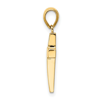 14K Cross Pendant