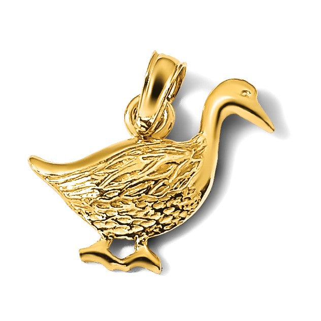 14K Goose Charm