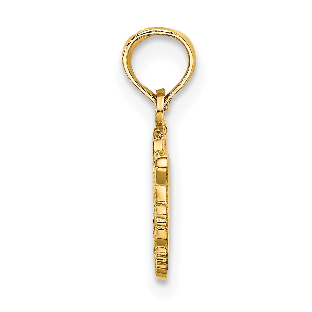 14K I HEART TIGERS with Tiger Head Charm