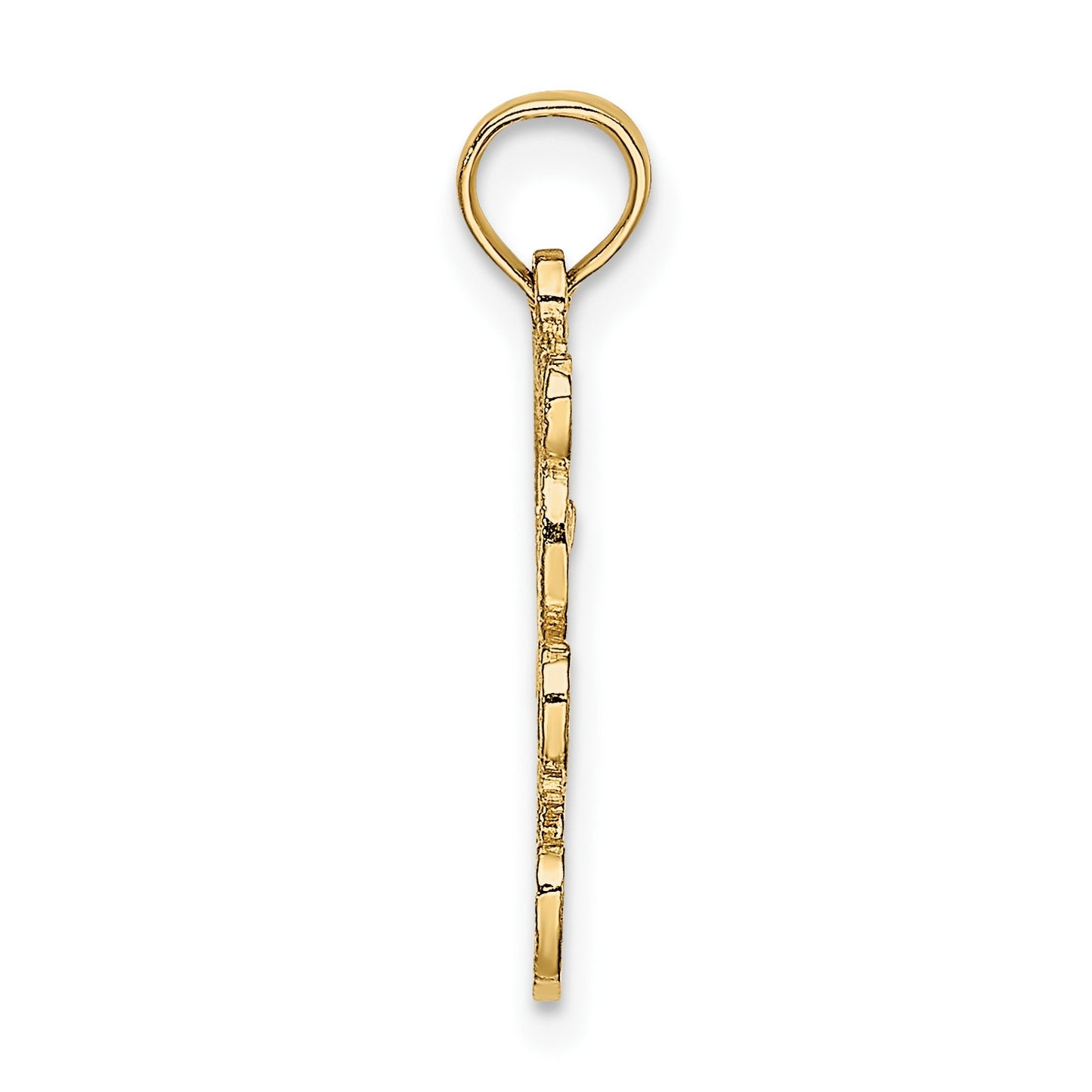 14K Cut out Teddy Bear Charm