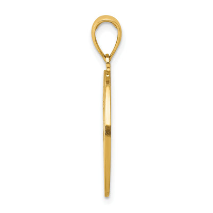 14K MY BEST FRIEND with Cut-out Dog Charm