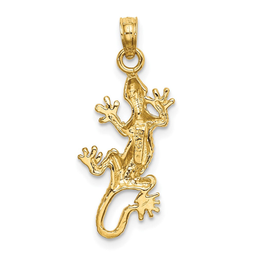 14K 2-D Lizard Charm