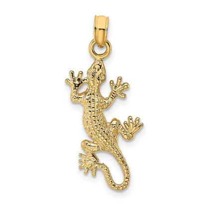 14K 2-D Lizard Charm