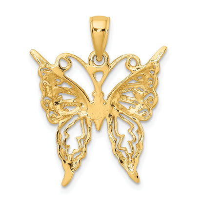 14K Cut-Out Butterfly Charm
