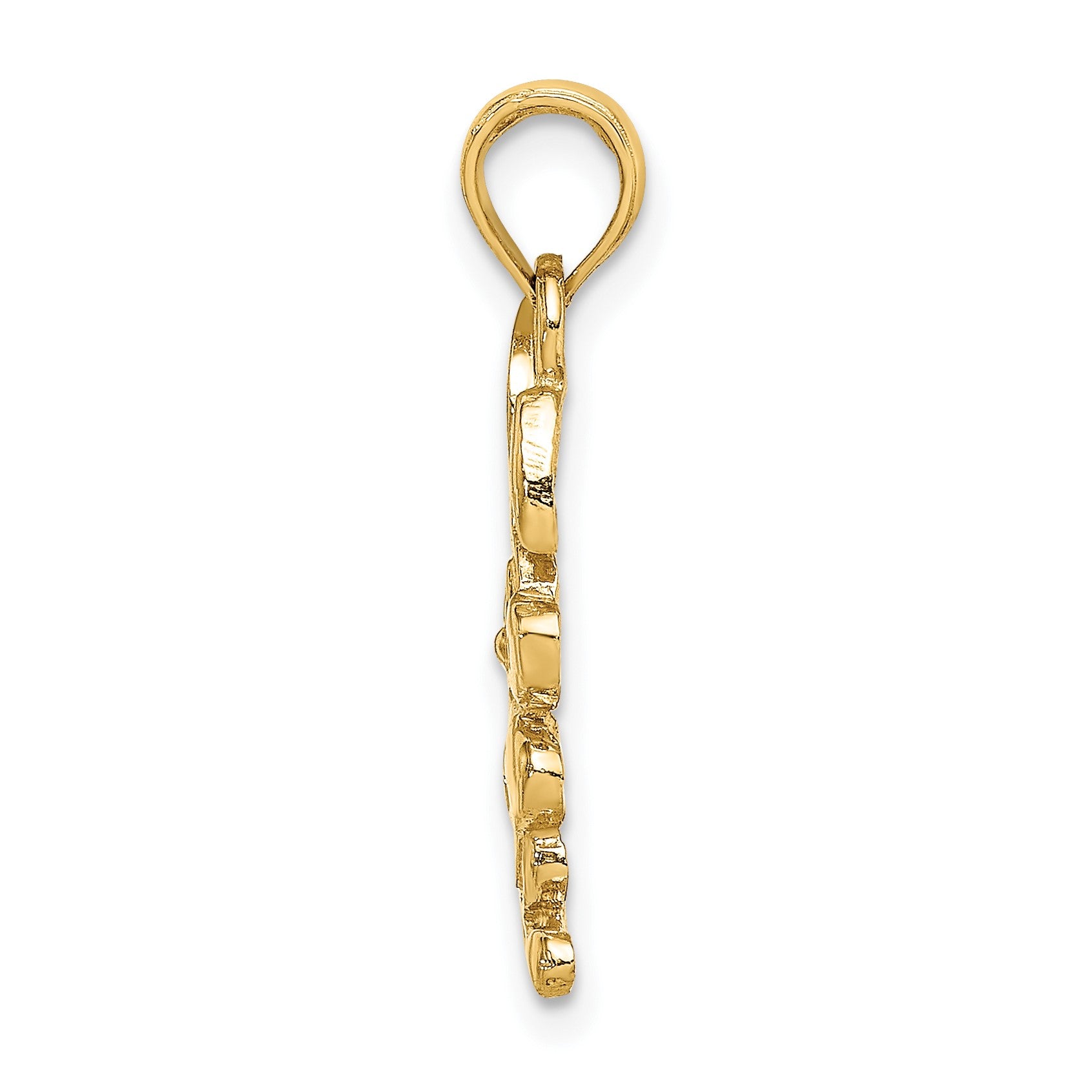 14K Cartoon Rabbit Charm