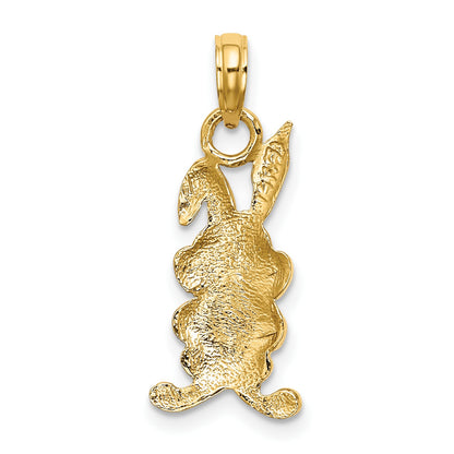14K Cartoon Rabbit Charm