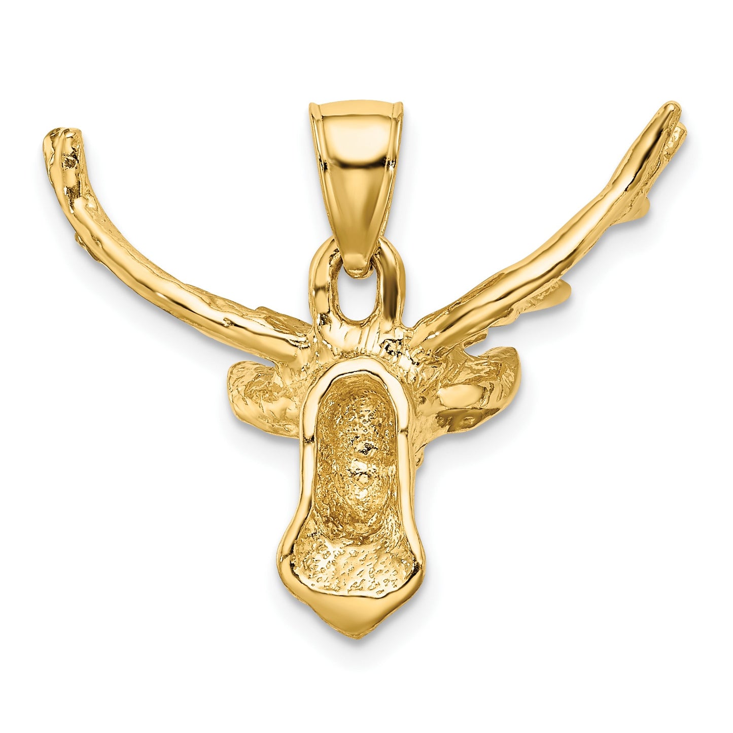 14K 2-D Deer Head 8-Point Buck Charm