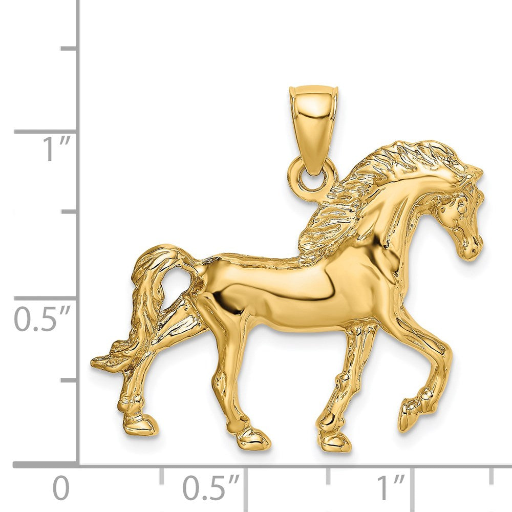 14K Horse Walking Charm