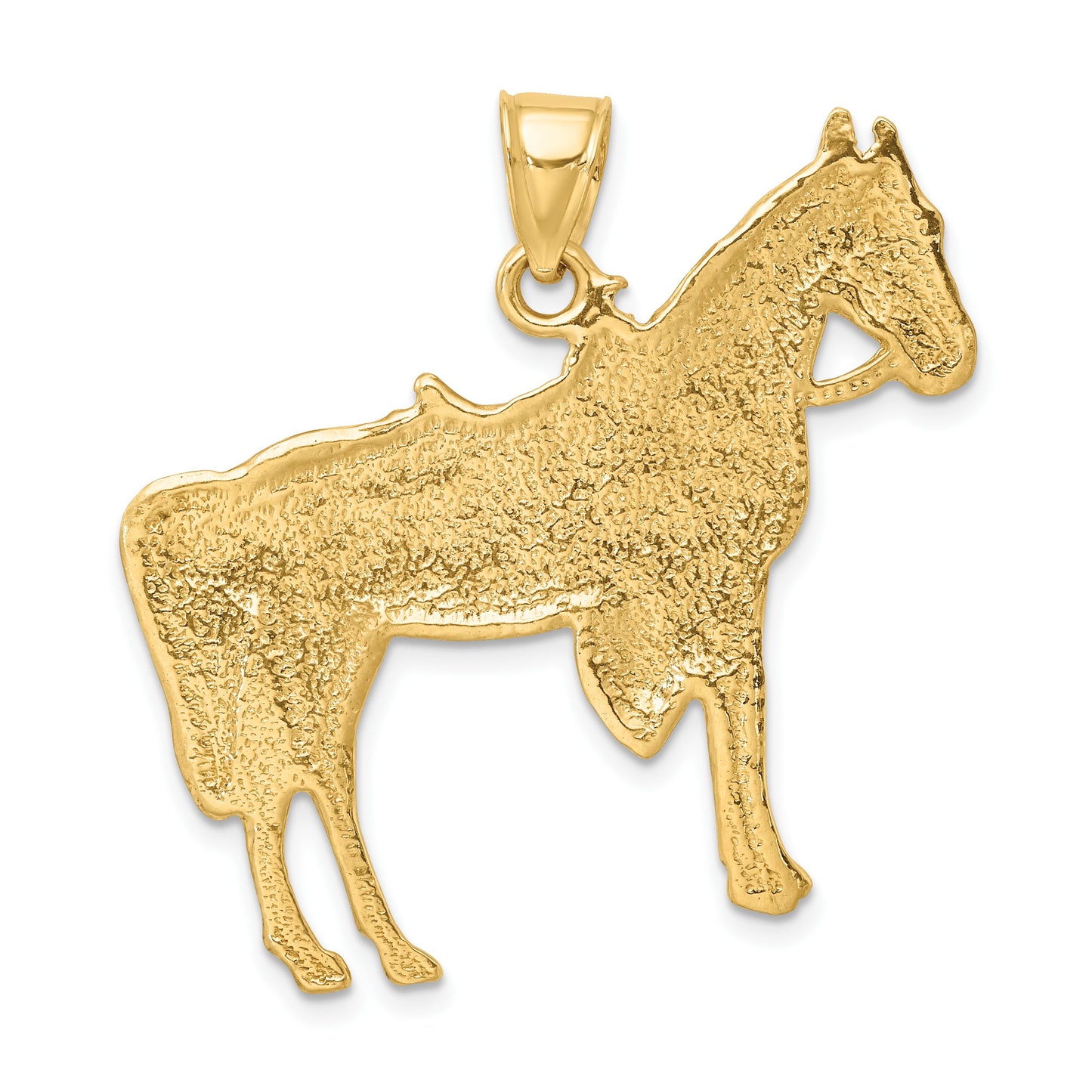 14K Horse with Saddle Charm