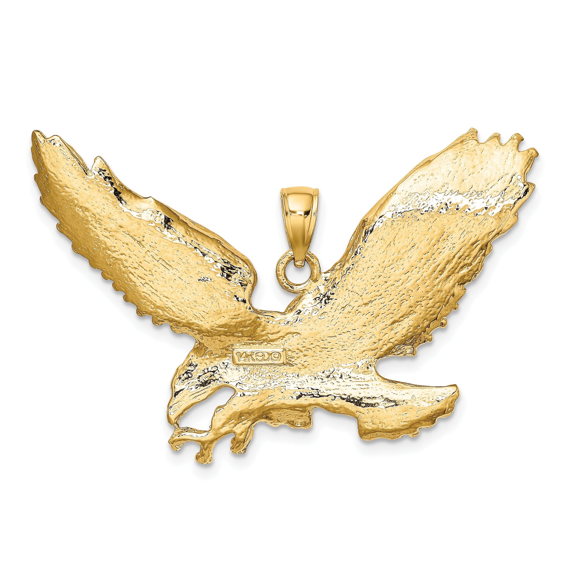 14K Eagle with Beak Touching Claws Charm