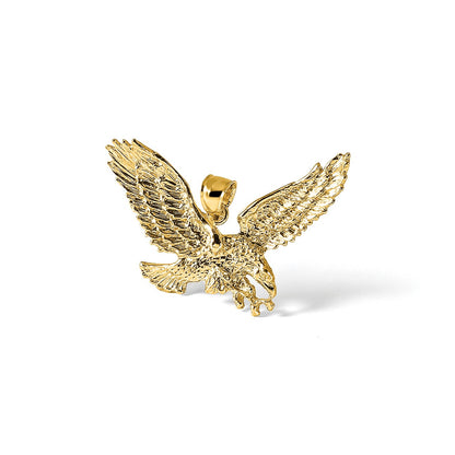 14K Eagle with Beak Touching Claws Charm