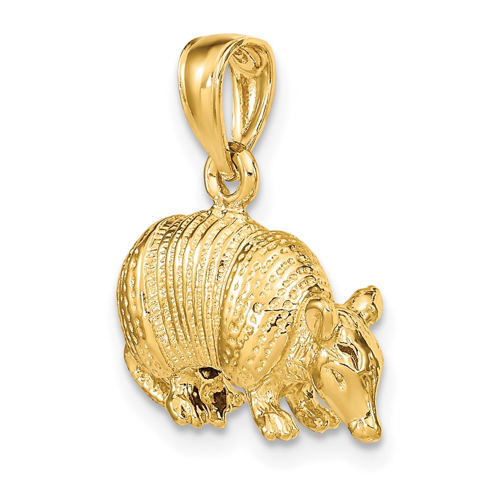 14K 3-D Armadillo Charm