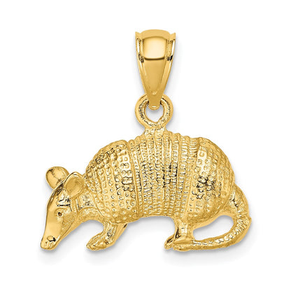 14K 3-D Armadillo Charm