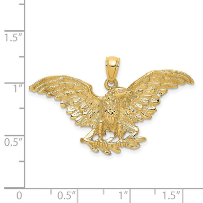 14K Eagle with Wings Spread Charm