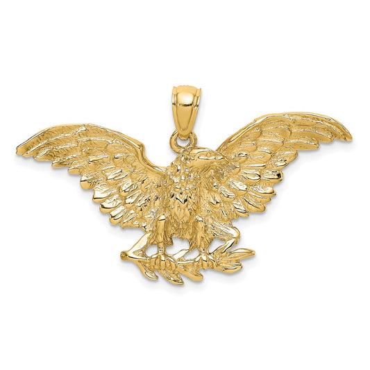 14K Eagle w/ Wings Spread Charm